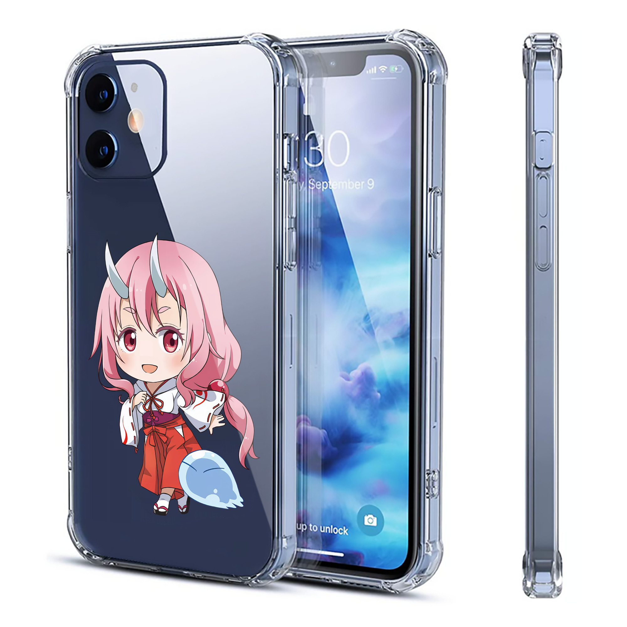 （画像用） 転スラ Regarding Reincarnated to Slime 【iPhone 12シリーズ対応】透明スマホケース（クリアソフトケース）